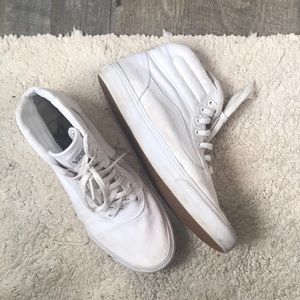 White High-Top Vans
